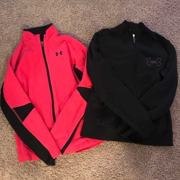 under armour zip ups